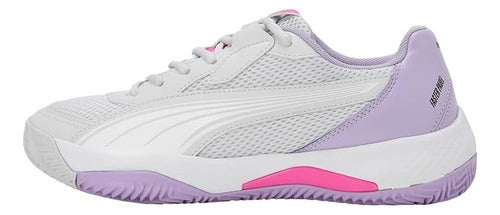 Tenis Puma Nova Court Wns Dama 10778701 Deportivo Confortable Gris Claro Lisa 23.5 Mx
