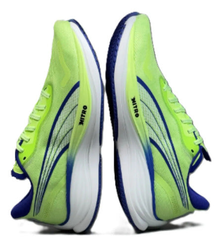 Tenis Puma Velocity Nitro 3 Caballero 37774813 Deportivo Verde Claro Lisa 27.5 Mx
