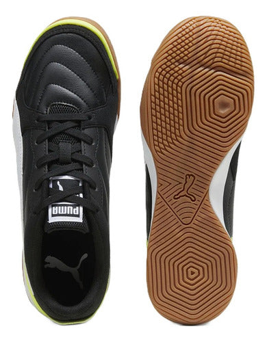 Tenis De Fútbol Puma Pressing Iv 10741903 Ligero Original Negro Lisa 30 Mx