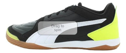 Tenis De Fútbol Puma Pressing Iv 10741903 Ligero Original Negro Lisa 30 Mx