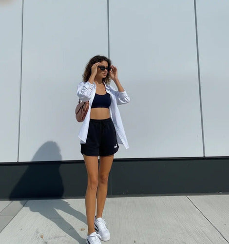 Short Puma Ess 5 High Waist Dama Confortable Orig