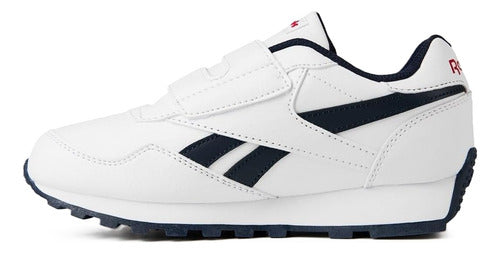Tenis Reebok Royal Rewind Run Alt Kids 100046401 Cómodo Versátil Original Blanco Lisa 17 Mx
