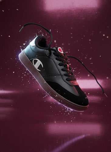 Tenis Champion Pure Keeper W Ca102204m Estilo Urbano Negro Lisa 26 Mx