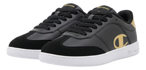 Tenis Champion Pure Keeper W Dama Ca102219w Estilo Urbano Moda Negro Lisa 24.5 Mx