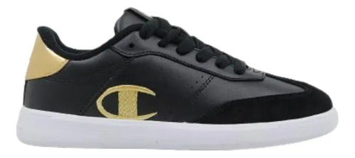 Tenis Champion Pure Keeper W Dama Ca102219w Estilo Urbano Moda Negro Lisa 24.5 Mx