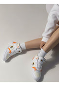Tenis Bota Champion Court Hi Caballero Cas10286m Blanco/amarillo Urbano Moda Blanco Lisa 28 Mx