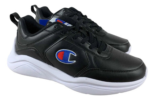 Tenis Champion Next Caballero Cas10222m Negro Confortable Negro Lisa 30 Mx
