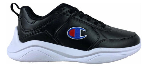 Tenis Champion Next Caballero Cas10222m Negro Confortable Negro Lisa 30 Mx