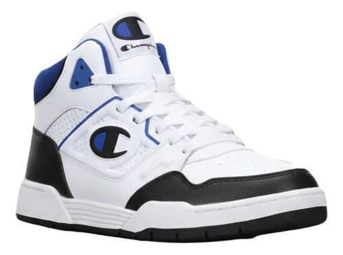 Tenis Tipo Bota Champion 5 On 5 Hi Dama Ca102126y Tendencia Original Urbano Blanco Lisa 22.5 Mx