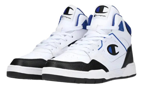 Tenis Tipo Bota Champion 5 On 5 Hi Dama Ca102126y Tendencia Original Urbano Blanco Lisa 22.5 Mx