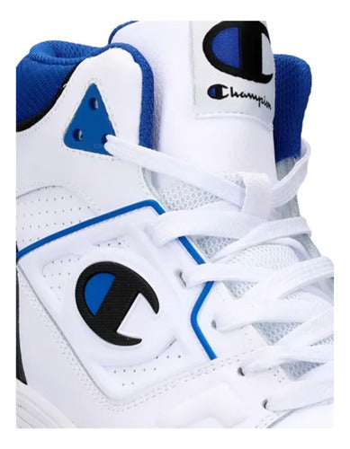 Tenis Tipo Bota Champion 5 On 5 Hi Dama Ca102126y Tendencia Original Urbano Blanco Lisa 22.5 Mx