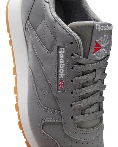 Tenis Reebok Classic Leather Unisex 100008790 Confortable Original Moda Gris Lisa 30 Mx