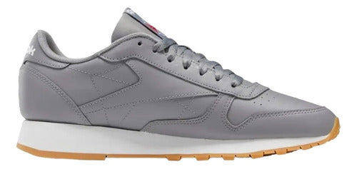 Tenis Reebok Classic Leather Unisex 100008790 Confortable Original Moda Gris Lisa 28 Mx