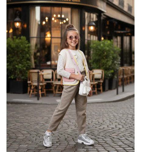 Tenis Fila Disruptor I I Premium Metallic Kids Plateado