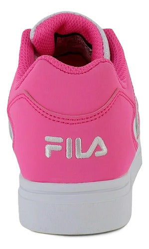 Tenis Fila Viskato Kids 3fm01886154 Casual Moda Original Blanco/rosa Lisa 17 Mx
