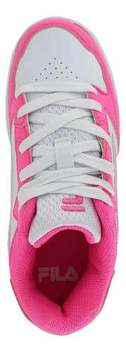 Tenis Fila Viskato Kids 3fm01886154 Casual Moda Original Blanco/rosa Lisa 17 Mx