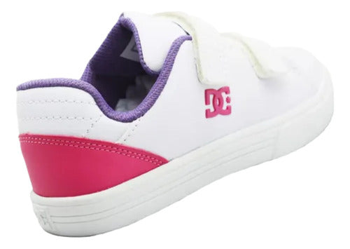 Tenis Dc Shoes Notch Sn V Mx Kids Adgs100094wl0 Original Blanco Lisa 21 Mx