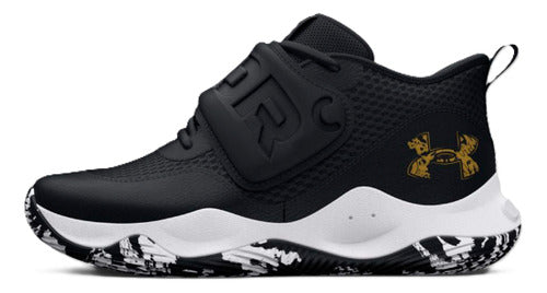 Tenis Under Armour Gs Zone Bb 2 Unisex 3026637001 Original Negro Lisa 24 Mx