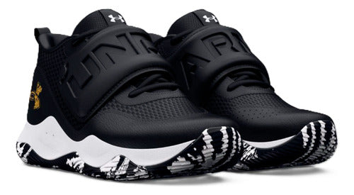 Tenis Under Armour Gs Zone Bb 2 Unisex 3026637001 Original Negro Lisa 24 Mx