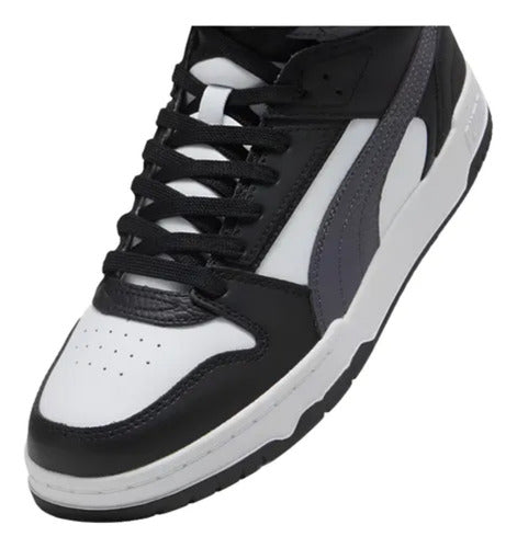 Tenis Tipo Bota Puma Rbd Game Caballero 38583932 Orig Moda Blanco/azul Lisa 28.5 Mx