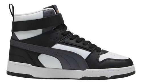 Tenis Tipo Bota Puma Rbd Game Caballero 38583932 Orig Moda Blanco/azul Lisa 28.5 Mx