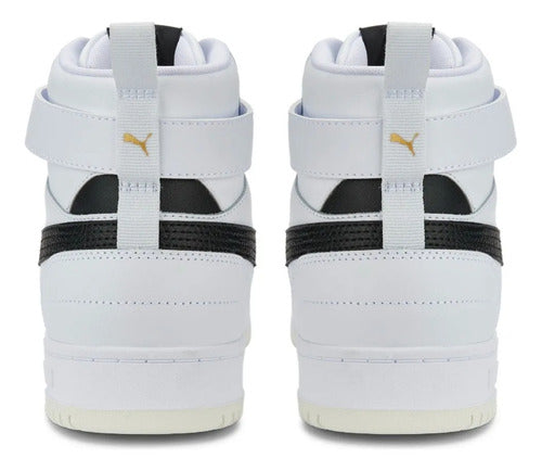 Tenis Tipo Bota Puma Rbd Game Caballero 38583901 Original Blanco Lisa 25 Mx