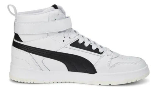 Tenis Tipo Bota Puma Rbd Game Caballero 38583901 Original Blanco Lisa 25.5 Mx