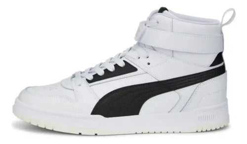 Tenis Tipo Bota Puma Rbd Game Caballero 38583901 Original Blanco Lisa 25.5 Mx