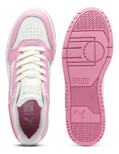 Tenis Puma Rbd Game Low Dama 38637337 Casual Moda Original Blanco/rosa Lisa 24.5 Mx
