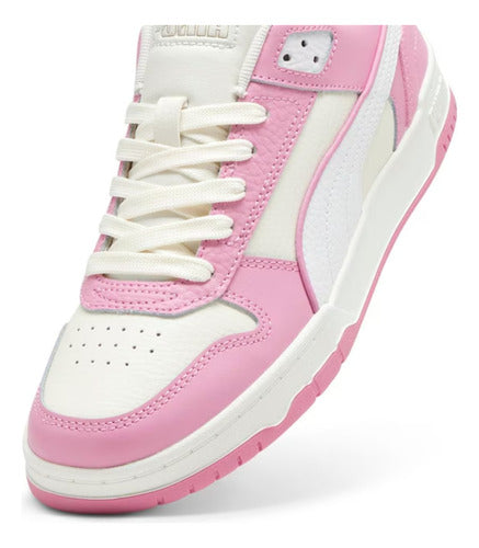 Tenis Puma Rbd Game Low Dama 38637337 Casual Moda Original Blanco/rosa Lisa 24.5 Mx