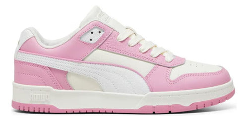 Tenis Puma Rbd Game Low Dama 38637337 Casual Moda Original Blanco/rosa Lisa 24.5 Mx