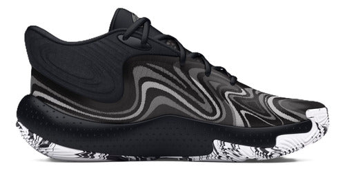 Tenis Under Armour  Spawn 6 Mid Caballero 3027647001 Orig Negro Lisa 27 Mx