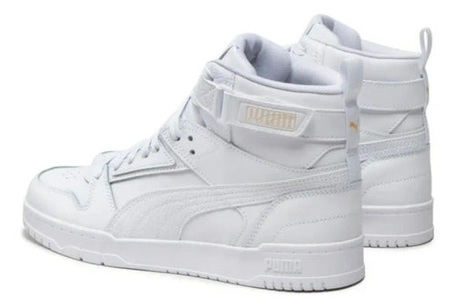Tenis Tipo Bota Puma Rbd Game Unisex 38583902 Original Blanco Lisa 29.5 Mx