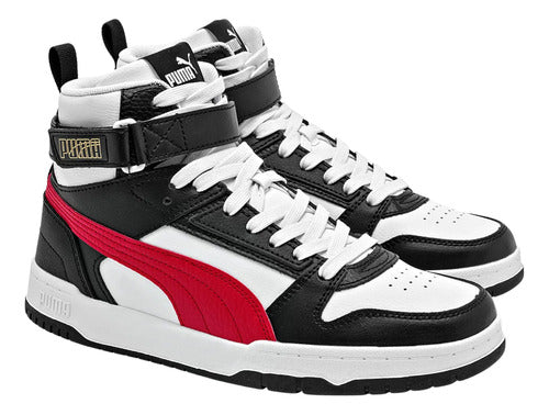 Tenis Tipo Bota Puma Rbd Game Unisex 38583905 Urbano Orig Tricolor Lisa 25.5 Mx