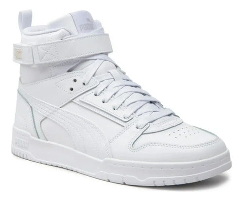 Tenis Tipo Bota Puma Rbd Game Unisex 38583902 Original Blanco Lisa 28 Mx