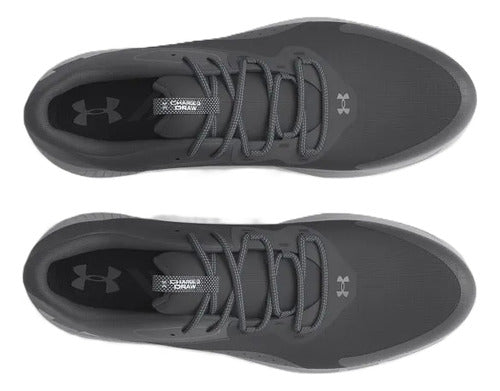 Tenis Under Armour Charged Draw 2 Sl Caballero Original Gris Oscuro Lisa 27.5 Mx