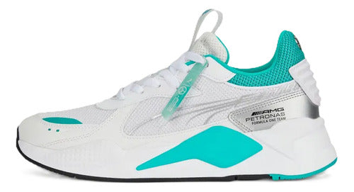 Tenis Puma Mercedes Mapf1 Rs X 30755501 Caballero Original Blanco Lisa 30 Mx