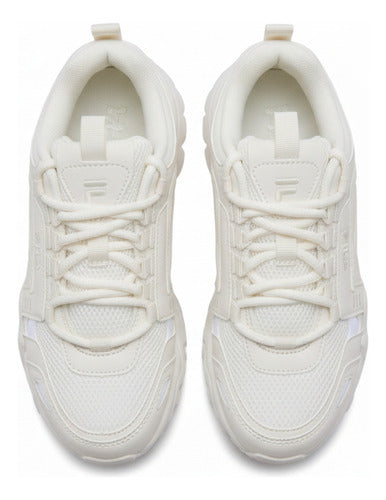 Tenis Fila Oakmont Tr Dama 3jm01737100 Original Moda Crema Lisa 22.5 Mx