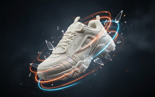 Tenis Fila Oakmont Tr Dama 3jm01737100 Original Moda Crema Lisa 22.5 Mx