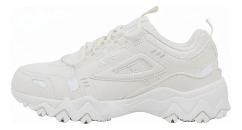 Tenis Fila Oakmont Tr Dama 3jm01737100 Original Moda Crema Lisa 22.5 Mx