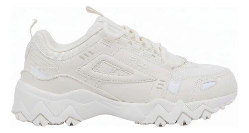 Tenis Fila Oakmont Tr Dama 3jm01737100 Original Moda Crema Lisa 22.5 Mx