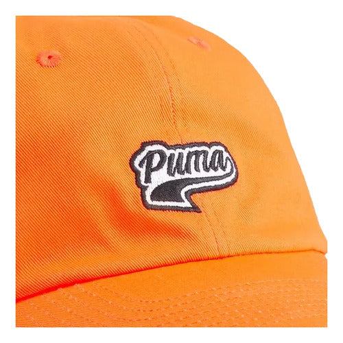 Gorra Puma Script Logo Unisex 02403205  Cómoda Original Moda Naranja Unitalla Lisa