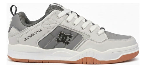 Tenis Dc Shoes Havoc Caballero Mx000019gry Urbano Original Gris Claro Lisa 27.5 Mx