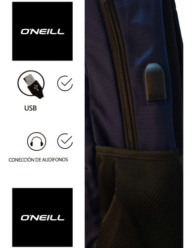 Mochila O Neill Unisex On5242mno Original Moda Azul Lisa