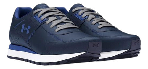 Tenis Under Armour Essential Runner 3028408002 Original Azul Azul Lisa 25 Mx