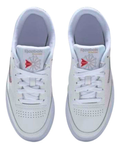 Tenis Reebok Club C 85 100000015 Blanco Original Moda Blanco Lisa 24.5 Mx