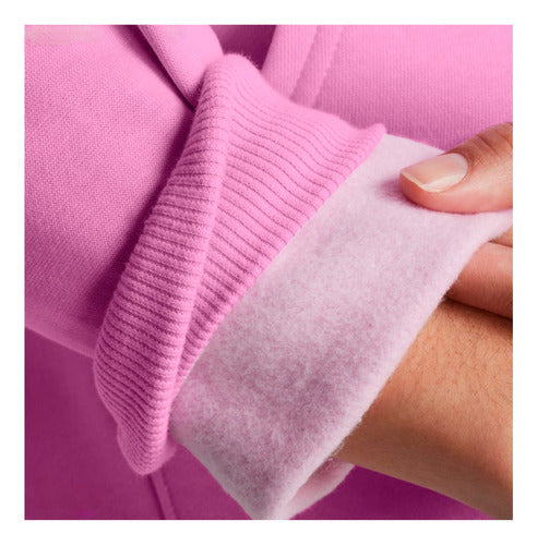 Sudadera Under Armour Rival Fleece Big Logo Dama 1379501638 Xl Rosa Oscuro Lisa