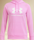 Sudadera Under Armour Rival Fleece Big Logo Dama 1379501638 Xl Rosa Oscuro Lisa