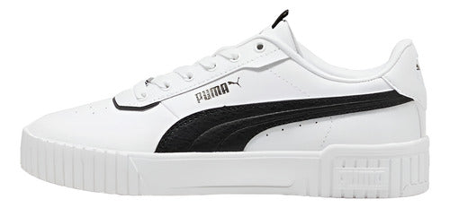 Tenis Puma Carina Pfs Dama 37121202 Casual Original Moda Blanco Lisa 22.5 Mx