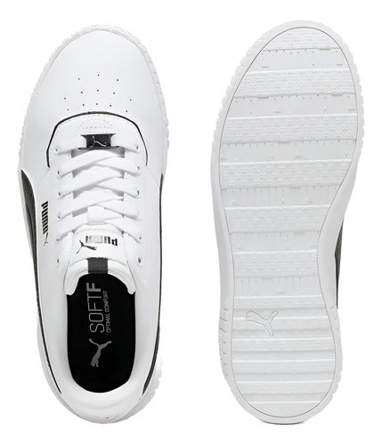 Tenis Puma Carina Pfs Dama 37121202 Casual Original Moda Blanco Lisa 22.5 Mx